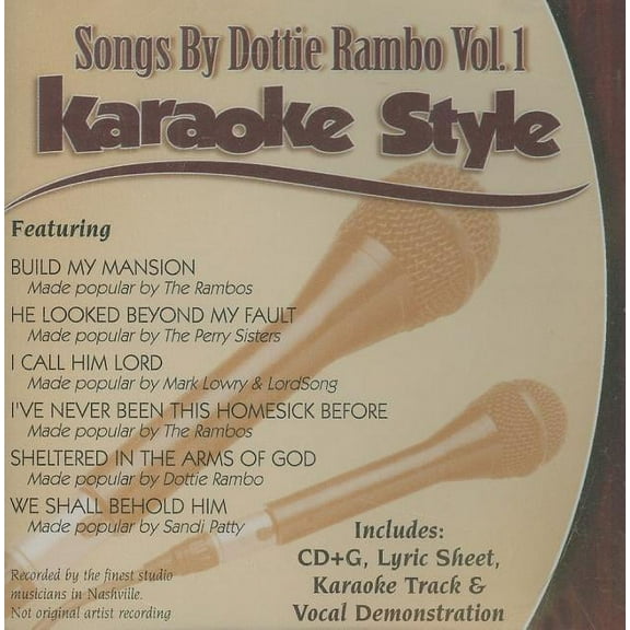 Daywind Karaoke Style: Songs by Dottie Rambo, Volume 1, Karaoke Style (Audiobook)