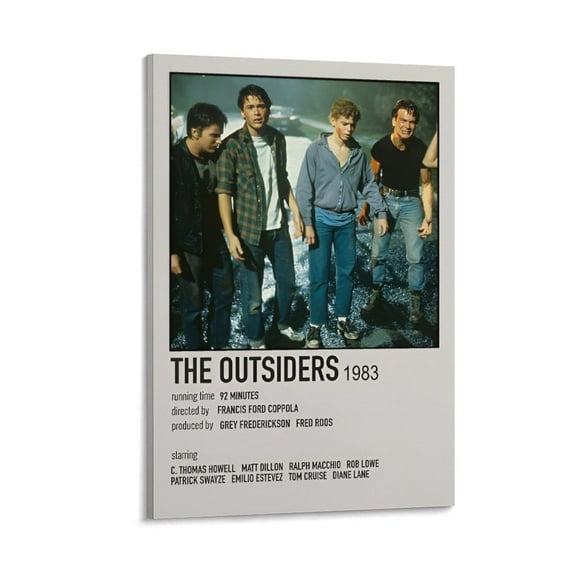 The Outsiders Movie Poster Canvas Wall Art Poster Decorative Bedroom Modern Home Print Picture Artworks Posters