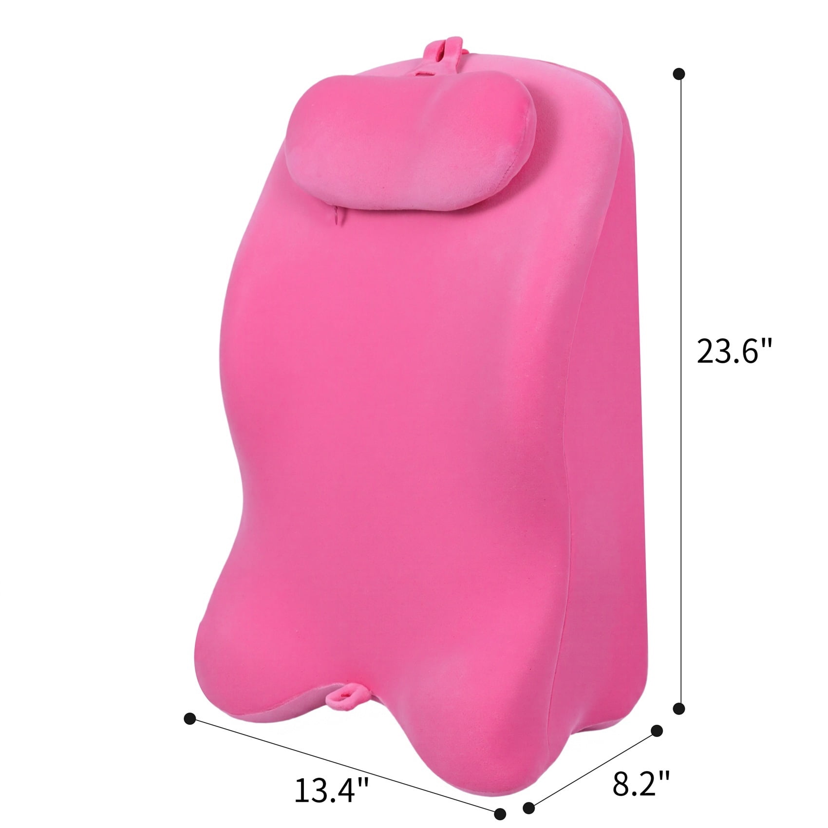 Alvantor Bed Wedge Pillow with Memory Foam Ergonomic Spinal Posture Support for Sleeping and Acid Reflux, Heartburn Pink