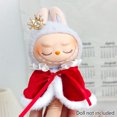 thumbnail image 4 of Mini ropa de muñeca de peluche, accesorios para 15-17cm, Labubu Idol V1 V2, disfraz antiguo de moda, capa de Reina, banda para el vientre, 4 of 5