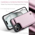 thumbnail image 3 of for iPhone 15 Plus Case with Card Holder, Wallet Case for Women Men with RFID Blocking, Durable Leather Kickstand Magnetic Clasp Shockproof Phone Case for iPhone 15 Plus, 3 of 8