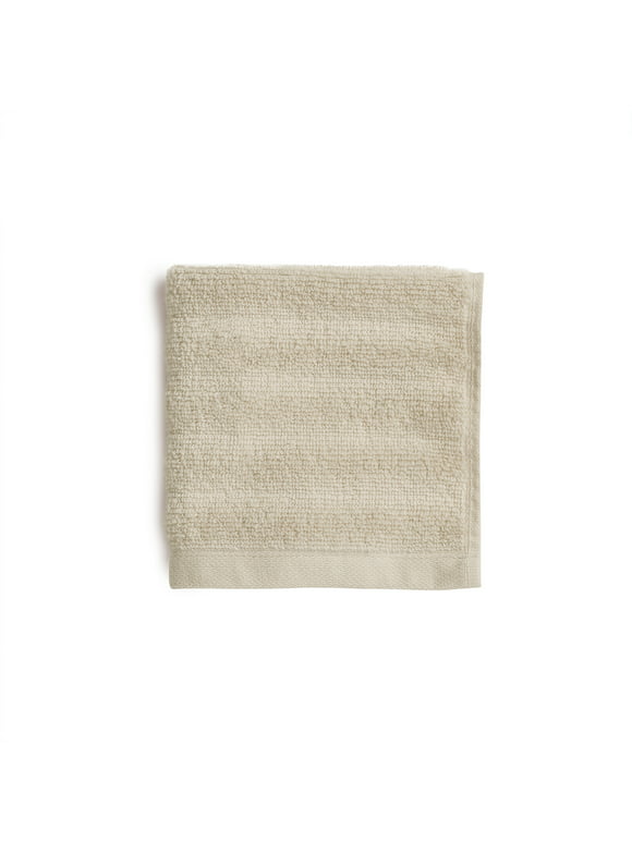 Performance Textured Wash Cloth, 12" x 12", Beige - Mainstays