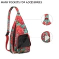 thumbnail image 2 of Lightweight Adjustable Strap Chest Bag with Floral Design for Unisex, 2 of 4