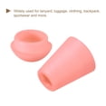 thumbnail image 4 of Unique Bargains 20Pack Plastic Cord Lock Bell End Stopper Cord End Lock Rope Fastener, Dark Pink, 4 of 5