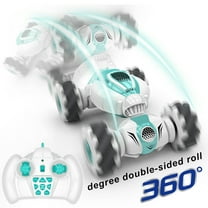 Gesture Watch Remote Control RC Car - Mini 4WD Stunt Drifter w/ 360° Spin & Transforming Body, Age 8  Green