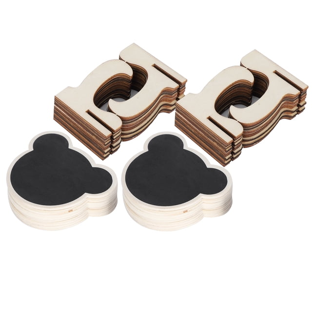 2 Set Wood Mini Chalkboard Signs Place Cards Small Blackboard Weddings Parties Decoration
