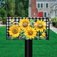 thumbnail image 2 of Briarwood Lane Checkered Sunflowers Summer Mailbox Cover, 2 of 3