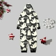 thumbnail image 5 of TAIAOJING Family Matching Onesie Pajamas Kids Cute Ghost Day Hooded Zipper Jumpsuit Romper Jumpsuit Comfy Family Home Loungewear Matching Pajamas 4-5 Years, 5 of 5