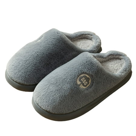 

House Slippers Women s House Shoes Fuzzy Slippers for Women Men Indoor Outdoor Winter Comfy Slippers Women Warm Plush Slip-On Slippers for Women