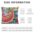 thumbnail image 6 of Nawypu Tache Fruity Drinks Colorful Watermelon Lemonade Decorative Spring Summer Light Blue Tapestry Cushion Throw Pillow Cover,Set of 2, 6 of 6
