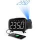 thumbnail image 4 of Reloj despertador de proyección Siete grupos de reloj despertador pantalla grande LED reloj electrónico de temperatura y humedad, 4 of 6