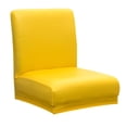 thumbnail image 1 of Tapa trasera corta Slipcover Fundas De Silla Elásticas Fundas Antideslizantes Taburete Con Respaldo Corto Asiento Bar Pub Amarillo, 1 of 9