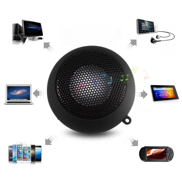 Ymiko Computer Speaker, USB Charging Cable Low Distortion Built‑in Battery Portable Speaker, 3.5mm Computer Mobile Phone Compatible With PS3 Compatible With