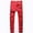 Red, variant on dzxyzu Men Ripped Jeans, Slim Fit Straight Leg Slim Fit Lounge Trousers, Denim Pants with Holes