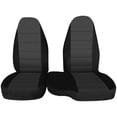 thumbnail image 1 of Front Car Seat Covers Compatible with 1998-2003 Ford Ranger, Front High Back 60/40 Split Bench Seat Covers, Car Seat Cover with Molded Headrests Opening Center Console and Foam Seat Cushion, 1 of 6