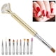 thumbnail image 3 of Nail Art Liner bolígrafo para pintar juego de pinceles para decoración de uñas con diseño de puntos artesanía fina cabezal de repuesto suave y pincel de diseño de diseño ANGGREK  Otros, 3 of 8
