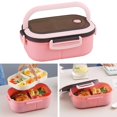 thumbnail image 3 of Lunch Container 1 Set Pack Rice 6 Grids Portable Spoon Fork Food Container, 3 of 4