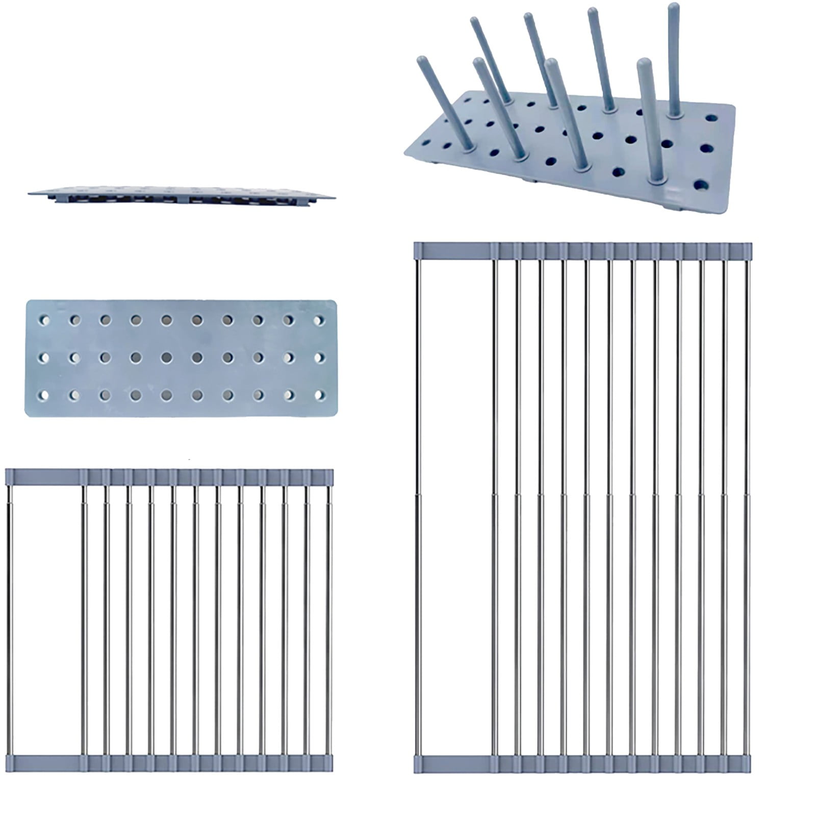 "YUEHAO and glass racks Expandable RollUp Dish Drying Rack For Kitchen