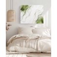 thumbnail image 3 of Marble Sage Green Wall Art for Living Room,Canvas Picture Wall Decor for Bathroom Bedroom,Gold White Modern Gradient Ocean Wavy Painting Artwork for Office Kitchen Hallway Dining Room Decor 20"x24", 3 of 8