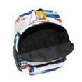 thumbnail image 6 of FORMRS School Backpack with Front Zippered Pocket 12" Student Travel Daypack, Dark Blue Hand Drawn Sailboats, 6 of 6