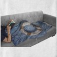 thumbnail image 5 of Coastal Soft Flannel Fleece Throw Blanket, on Shabby Blue Planks Nature Antique Look Tourism Theme, Cozy Plush for Indoor and Outdoor Use, 60" x 80", Pale Brown Pale Blue, by Ambesonne, 5 of 5