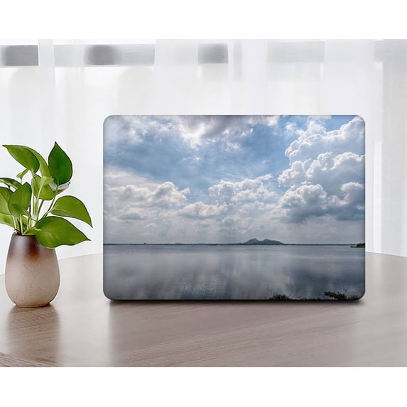 KSK KAISHEK Hard Case Cover Compatible Old MacBook Pro 13" with No Touch + Black Keyboard Cover 2015 - 2012 A1425/A1502, Sky Series 0219