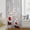 Gray, variant on Navy Blue Christmas Elk Sheer Curtains 45 Inch Length, Light Filtering Voile Curtain Panel, Xmas Snowflake Winter Ombre Rod Pocket Drapes Window Treatments for Living Room Bedroom 52"x45"