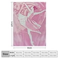 thumbnail image 4 of Chilfamy  Just A Girl Who Loves Dancing Blanket Dance Gifts for Girls Women Soft Cozy Lightweight Purple Fantasy Throw Blankets for Couch Bed Sofa Unisex White, 4 of 6