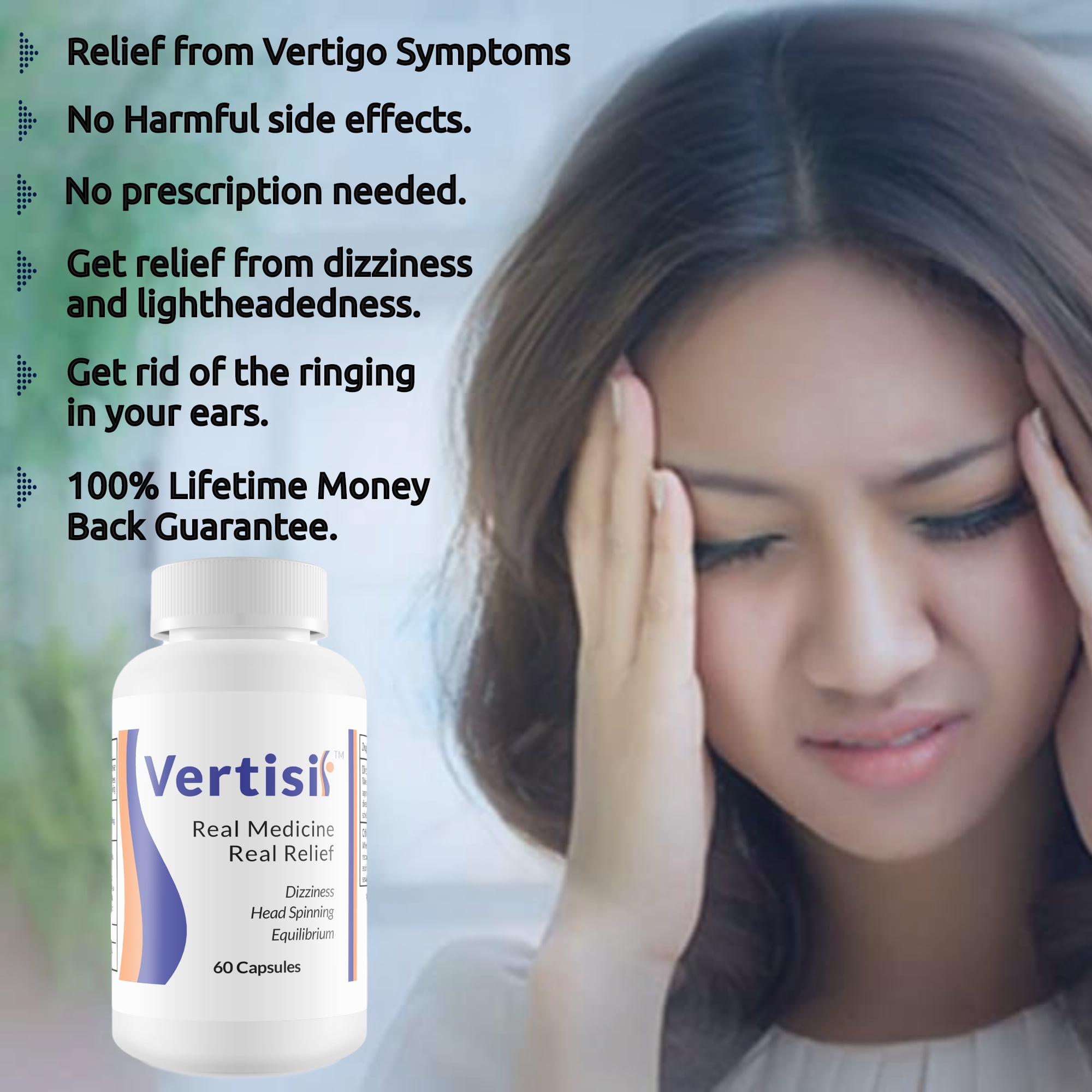 Can You Buy Anything Over The Counter For Vertigo Eradicate Vertigo With Vertisil Guaranteed, 60 capsules (Pack of 2) by