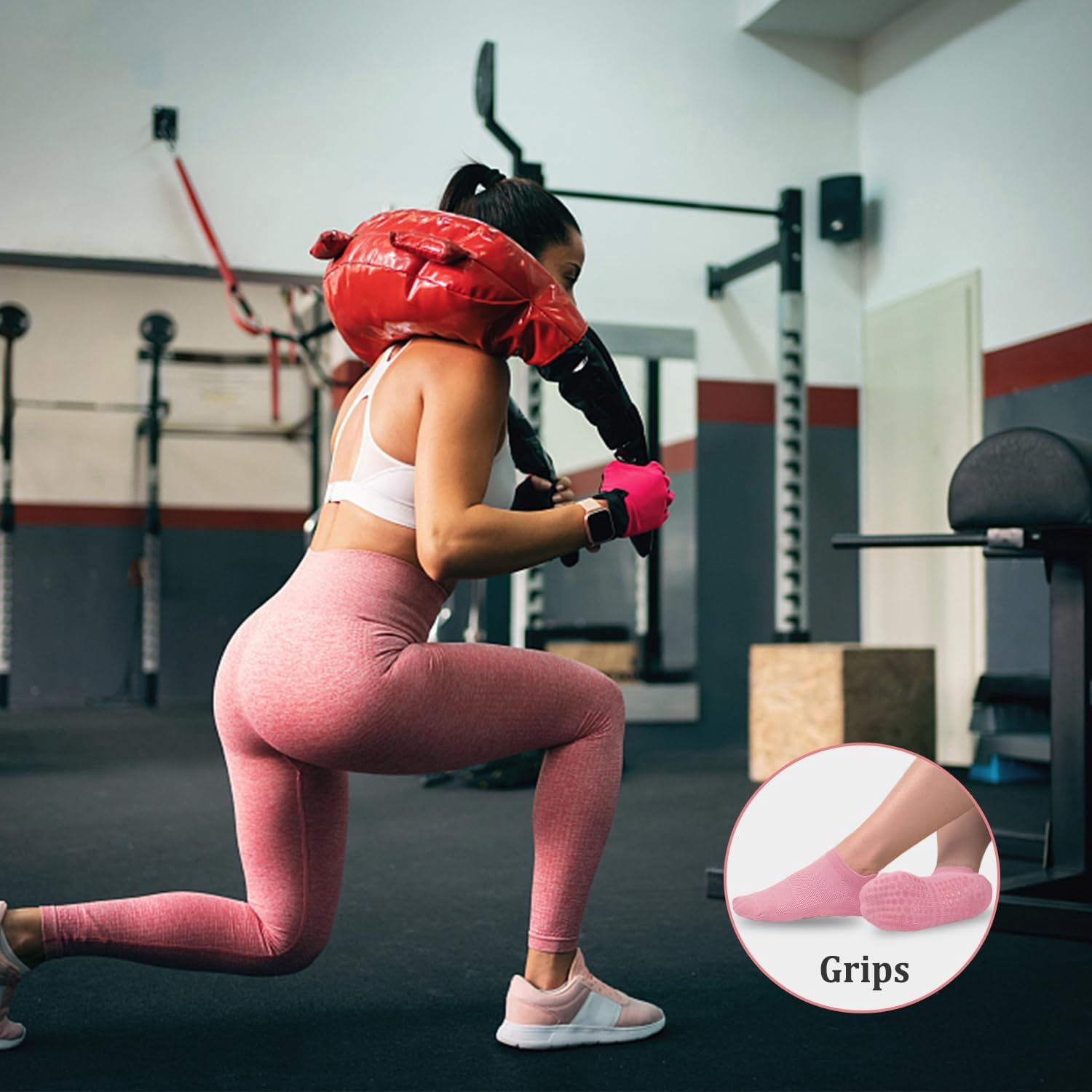 HayFeel Non Slip Pilates Socks with Grips for Women, Yoga Socks