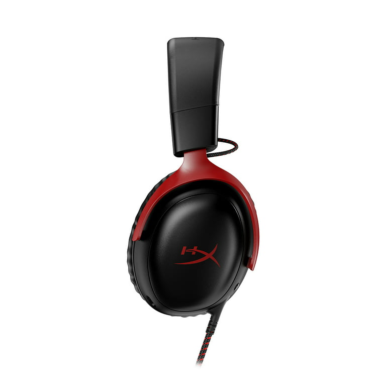 HyperX Cloud III – Wired Gaming Headset, PC, PS5, Xbox Series XS, Angled  53mm Drivers, DTS, Memory Foam, Durable Frame, Ultra-Clear 10mm Mic, USB-C,  USB-A, 3.5mm – Black/Red : Video Games 