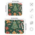 thumbnail image 4 of Yayeee Dish Drying Mat for Kitchen Counter 18"x24" Microfiber Absorbent Pad, Brown Christmas Gingerbread, 4 of 7