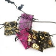 thumbnail image 3 of Namzi 50Pcs Halloween Organza Bags 3.93 x 5.9 Inches Spider Web Print Halloween Drawstring Treat Bags Small Gift Bags -Style C, 3 of 4