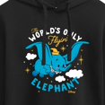 thumbnail image 3 of Disney - Dumbo - The World's Only Flying Elephant - Juniors Cropped Pullover Hoodie, 3 of 5