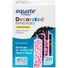 Equate Antibacterial Decorated Bandages, 3/4" x 3", 20 Count