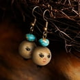 thumbnail image 3 of 30pcs Schima Wood Beads Round Spacer Ball Beads with Hole Round with Smile Face Doll Head Beads DIY Jewelry Finding Macrame Pendant Crafts (Burlywood L:21.5mm Hole: 4.5mm), 3 of 9