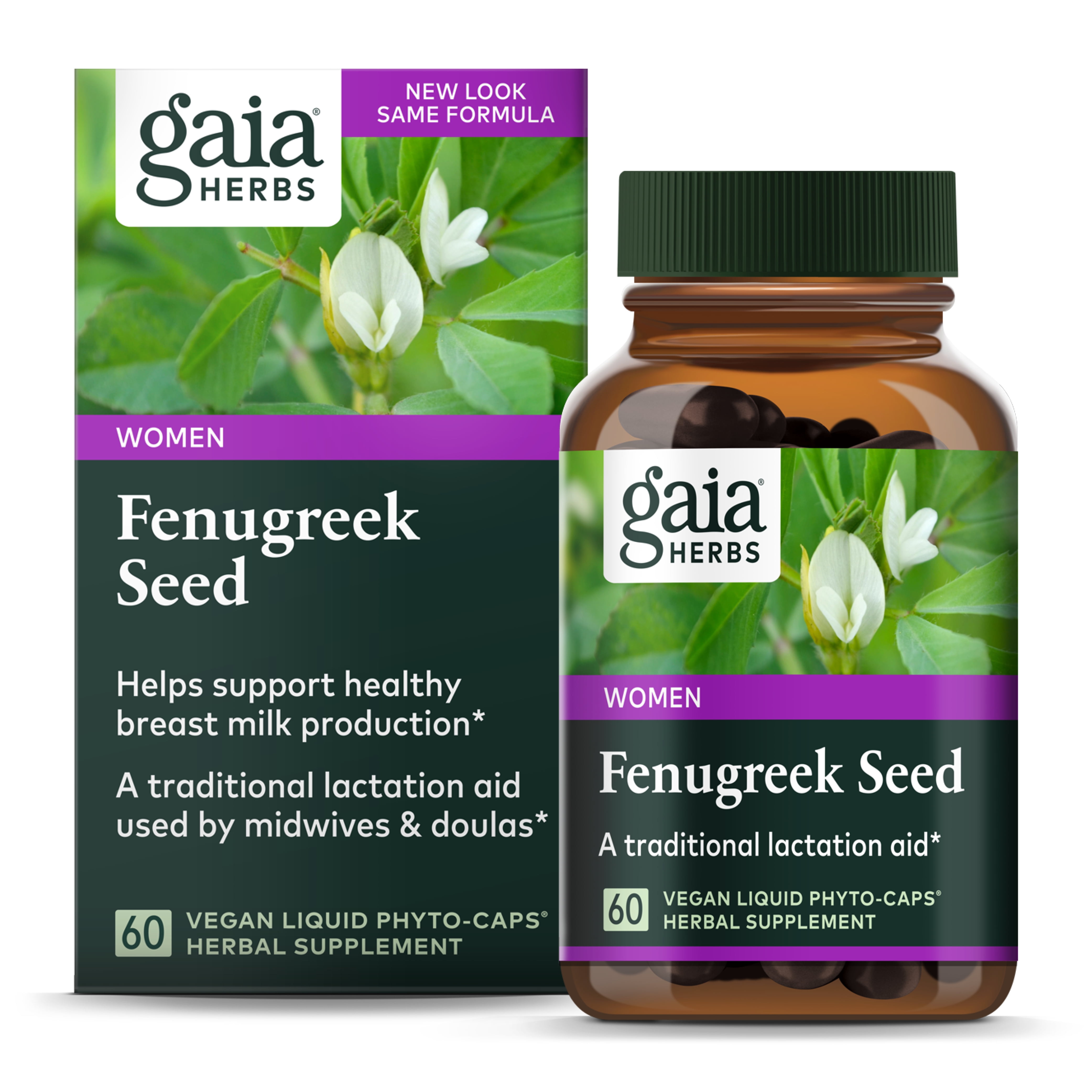Gaia Herbs Fenugreek Seed Helps Support Healthy Lactation and Breast