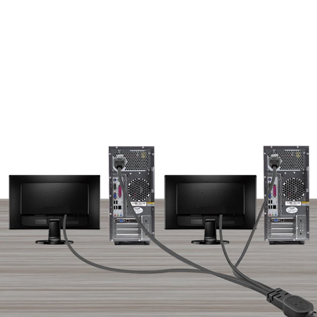 Cable adaptador de corriente Baoblaze Cable de alimentación dividido en Y IEC320 C14 a 4x C13