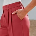 thumbnail image 3 of Business Casual Pants for Women 2025 High Waisted Wide Leg Flowy Work Pants with Pockets Dressy Trousers, 3 of 5