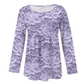 thumbnail image 3 of WZXFASHION T-shirt à Manches Longues Imprimé pour Femmes, Coupe Ample, Grande Taille, T-shirt à Manches Longues jusqu'à 50 % de Rabais T-shirt à Manches Longues pour Femmes, 3 of 5