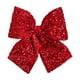 thumbnail image 2 of Lazo De Tela Mariposas navideñas de tela con lentejuelas brillantes, colgante para árbol, decoración colgante, 25x20cm, rojo vino, dorado, plateado, 1 unidad Rkxzt, 2 of 9