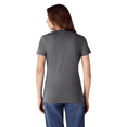 thumbnail image 3 of Gildan Softstyle Taped Neck T-Shirt for Women, Short Sleeve Semi-Fitted Tee, Charcoal, M, 3 of 6
