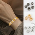 thumbnail image 2 of Lomubue 100Pcs 8mm Spacer Bead Shiny Rhinestone 6 Faux Diamonds DIY Copper Jewelry Necklace Making Handmade Accessories Handcraft Supplies, 2 of 10