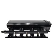 Fi Tech FIT70064 EFI Black Anodized Short Multi-Port Intake Manifold with Rails