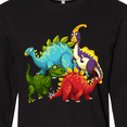 thumbnail image 4 of Inktastic Cute Dinosaurs Long Sleeve T-Shirt, 4 of 5