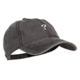thumbnail image 5 of Mini Question Mark Embroidered Washed Cap - Black OSFM, 5 of 5