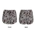 thumbnail image 3 of Balery Brown Moose with Pinecones Pantalones cortos deportivos para mujer con forro y dos bolsillos, elásticos, para entrenamiento, gimnasio, yoga-Medium, 3 of 7