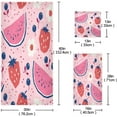 thumbnail image 3 of SKYSONIC 3 Pack Towel Watercolor Watermelon Strawberry (2) Cotton Bath Towel Set (1 Bath Towel, 1 Hand Towel, 1 Washcloth) for Bathroom, Super Soft and Quick Dry Towels, 3 of 7