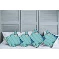 thumbnail image 2 of Ambesonne Vintage Throw Pillow Cover 4 Pack, Nautical Ocean Scenery, 16", Turquoise Navy Blue, 2 of 5