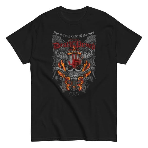 Five Finger Death Punch - Wrong or Righteous Unisex T-Shirt - Black - Small